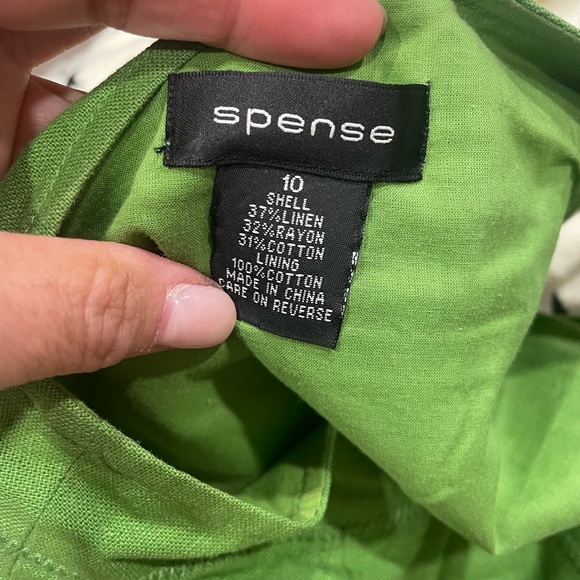 Spense Green Sleeveless V-Neck Midi Sundress - Picture 2 of 8